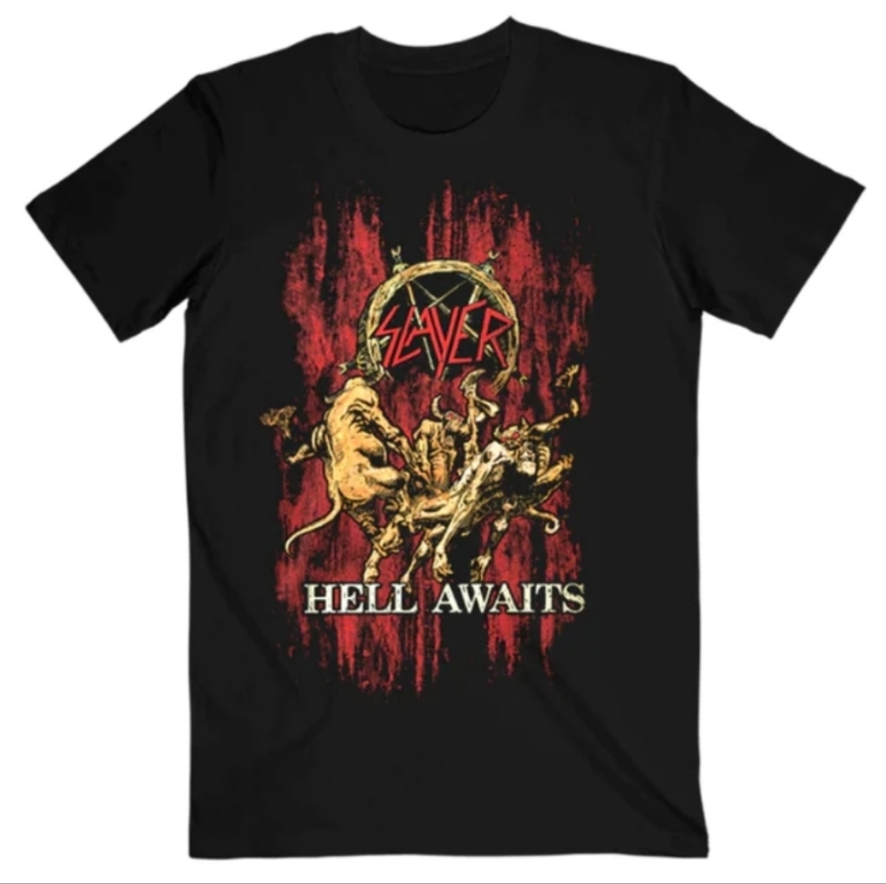 Slayer Hell Awaits XXL Thrash Metal Shirt